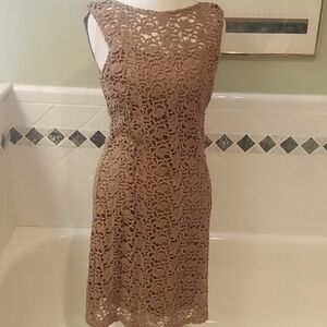Crocheted lace dress